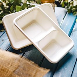 Menubak Suikerriet 1000 ml, 23x14,5x5 cm - 500 stuks