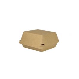 Take-away hamburgerdozen Karton 11x11x8 cm Bruin-Wit - 300 stuks