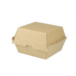 Take-away hamburgerdozen Karton 13x14x8 cm Bruin - 250 stuks