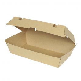 Take-away Dozen Karton met klepdeksel 24,8x13x7,5 cm Bruin - 200 stuks