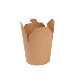 Noodle Take-away Dozen 650 ml Kraft/PLA-coated - 500 st