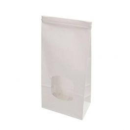 Zakken Kraft Wit met Sluiting 11,5x7x24,5 cm - 400 stuks