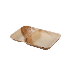 Bord Palmblad 2 vakken, 25x15 cm - 200 stuks