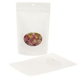 Eco Stazakken Wit Kraft / Bioplastic 312 gram | 149x89x232mm - 100 st