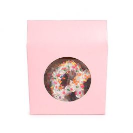 Kraftdoosjes Roze Met Rond Venster 105x44x133 mm - 25 stuks