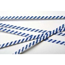 Sluitclip 102x4mm Papier Wit/Blauw gestreept - 1.000 st
