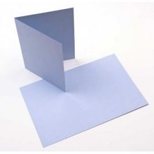 Gevouwen Kaart Licht Blauw 124x178mm - 50 st