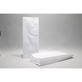 Papieren Zijvouwzakken 1.5 kg Cellulose Wit 140x60x280mm - 100 st