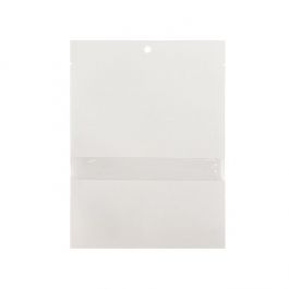 Eco Vlakke Zakken Kraft/Bioplastic Wit 127x178mm met venster - 100 st