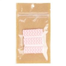 Kraft Gripzakken met transparante voorkant 76 x 114 mm met ophanggat - 100 stuks