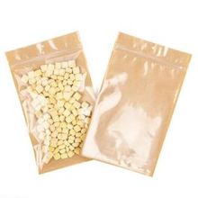Kraft Gripzakken met transparante voorkant 152 x 235 mm met ophanggat - 100 stuks