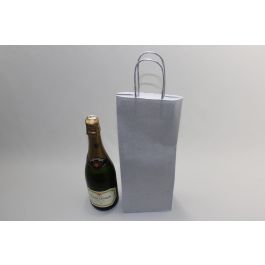 Papieren Flestassen Zilver 140x80x390mm - 50 st