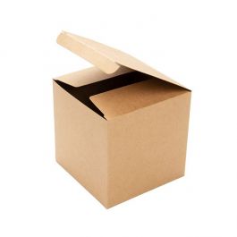 Kraft doosjes 102x102x102mm Pop & Lock - 25 st