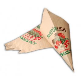 Puntzakken met Fruitopdruk 37cm - 60 grs Kwaliteit | Inhoud 1,5 kg - 100 st.