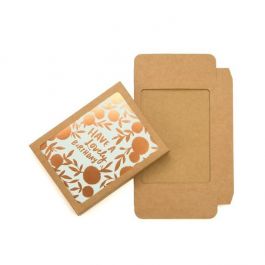 Kraft Doosjes met uitgesneden venster 114x22x149mm - 25 st