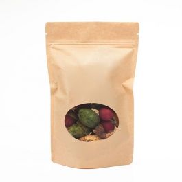 Stazakken Kraft met ovaal Venster 210x89x290mm | 510 gram - 100 st