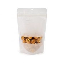 Eco Stazakken Rijstpapier Wit met Venster | 113 gram | 130x79x206mm - 100 st