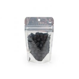 Stazakken met Witte achterkant/transparante voorkant 80x50x130 mm met ophanggat - 100 st